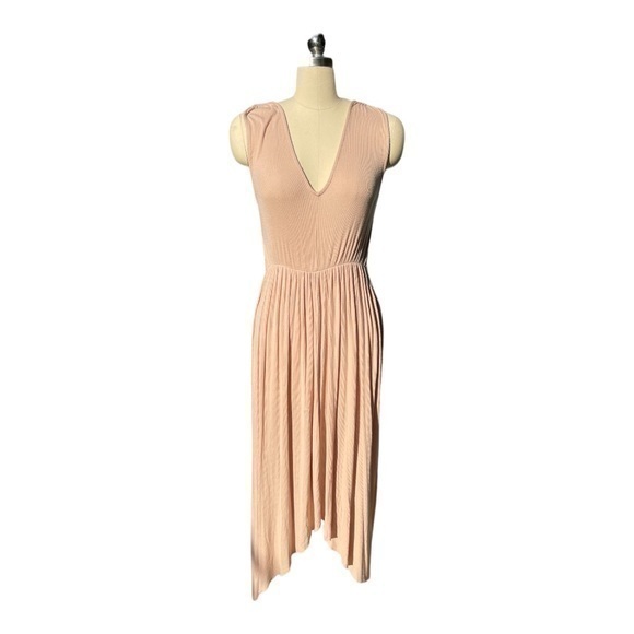 Rachel Pally Dresses & Skirts - Rachel Pally Modal Jersey Maxi Dress Cream Blush Pink Size Small EUC